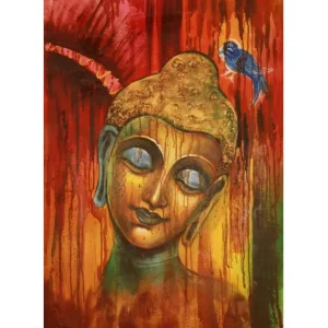 Olieverfschilderij boeddha Do