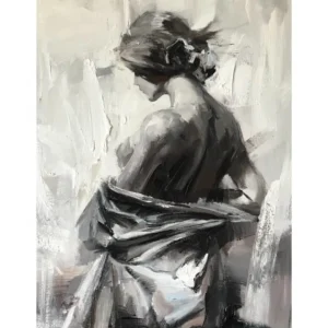 Olieverfschilderij mooie dame
